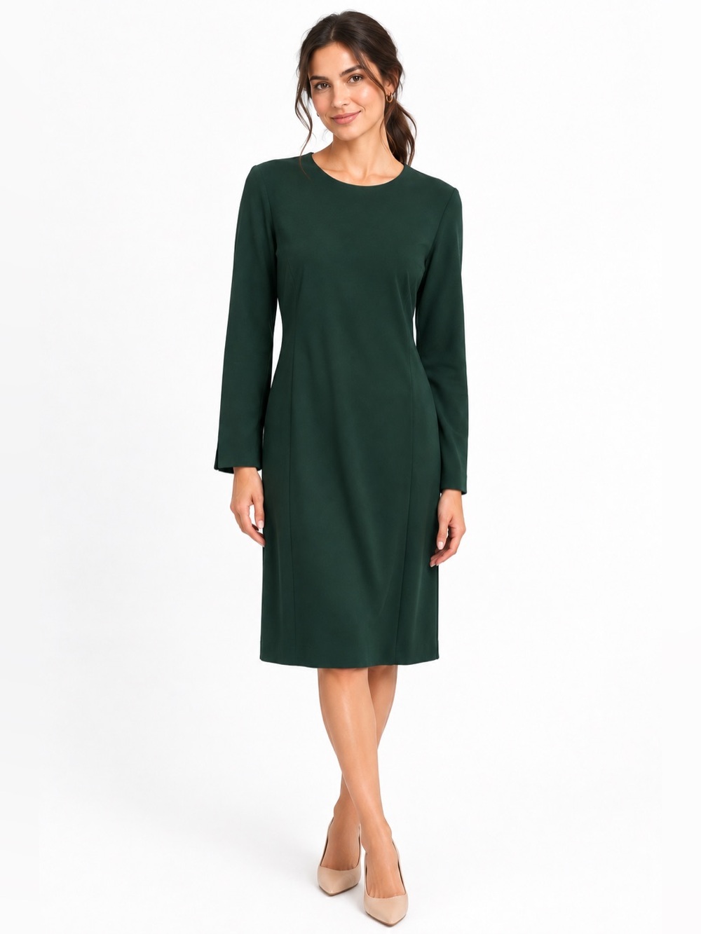Pink Tartan | Emerald Sheath Dress